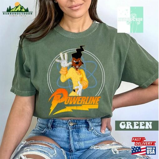 Retro Disney Goofy Powerline Standout Shirt A Movie T-Shirt Birthday Sweatshirt Classic