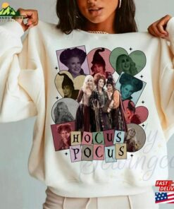 Retro Disney Hocus Pocus Sanderson Sisters Characters Card Shirt Witch Scary Movie Tee Horror T Shirt Hoodie 3