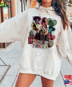 Retro Disney Hocus Pocus Sanderson Sisters Characters Card Shirt Witch Scary Movie Tee Horror T Shirt Hoodie 4