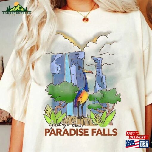 Retro Disney Pixar Up Movie Paradise Falls Travel Co Adventure Is Out There Unisex T-Shirt Classic