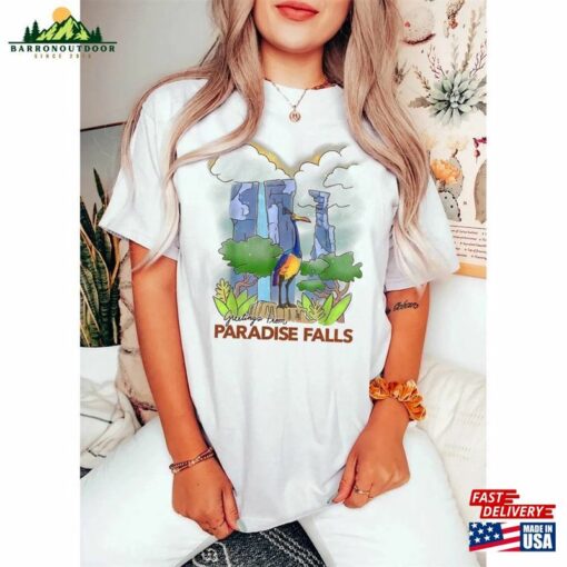 Retro Disney Pixar Up Movie Paradise Falls Travel Co Adventure Is Out There Unisex T-Shirt Classic