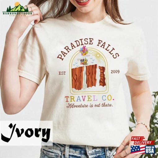 Retro Disney Pixar Up Movie Paradise Falls Travel Co Shirt Comfort Colors Disneyland 2023 Sweatshirt Classic