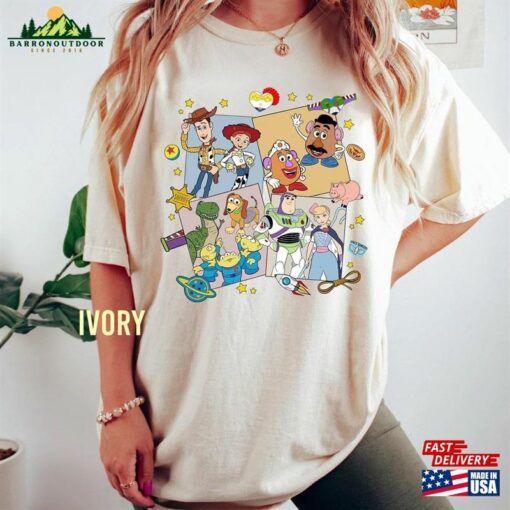 Retro Disney Toy Story Movie Characters Comfort Color Shirt Land Unisex T-Shirt Disneyland Family Trip 2023 Sweatshirt