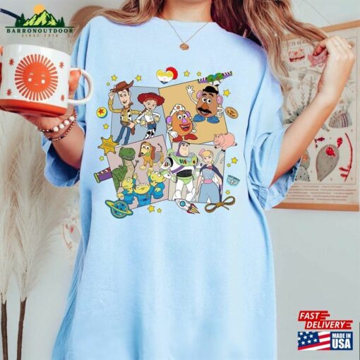 Retro Disney Toy Story Movie Characters Comfort Color Shirt Land Unisex T-Shirt Disneyland Family Trip 2023 Sweatshirt