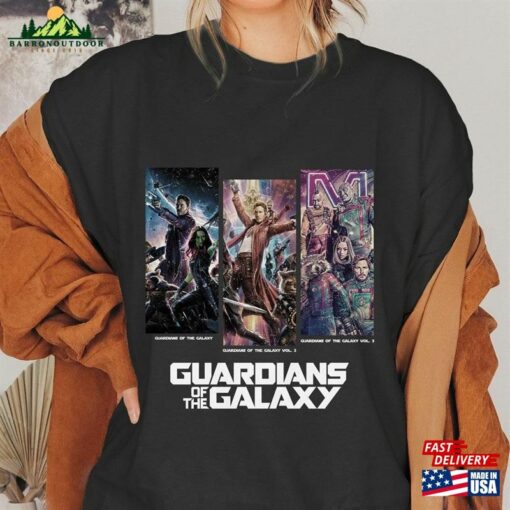 Retro Guardians Of The Galaxy 3 Vol Shirt Superhero Star Lord Rocket Team Space Sweatshirt And Hoodie Classic