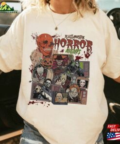 Retro Halloween Horror Night Movie Studios Shirt Characters Television Scary T-Shirt Classic Retro Halloween Horror Night Movie Studios Shirt Characters Television Scary T-Shirt Classic