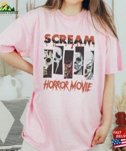 Retro Horror Movie Halloween Shirt Ghostface Shirts Unisex T-Shirt Retro Horror Movie Halloween Shirt Ghostface Shirts Unisex T-Shirt