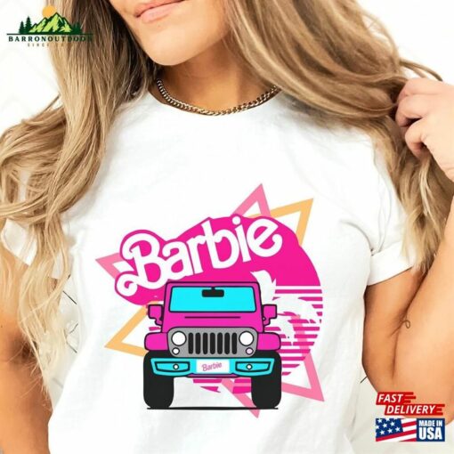 Retro Jeep Barbie Shirt Movie 2023 Hoodie T-Shirt