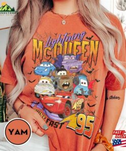 Retro Lightning Mcqueen Halloween Comfort Colors Shirt Disney Pixar Cars Matching T-Shirt Hoodie Retro Lightning Mcqueen Halloween Comfort Colors Shirt Disney Pixar Cars Matching T-Shirt Hoodie
