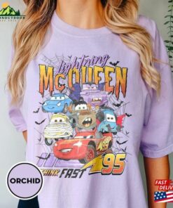 Retro Lightning Mcqueen Halloween Comfort Colors Shirt Disney Pixar Cars Matching T-Shirt Hoodie 3 Retro Lightning Mcqueen Halloween Comfort Colors Shirt Disney Pixar Cars Matching T Shirt Hoodie 4