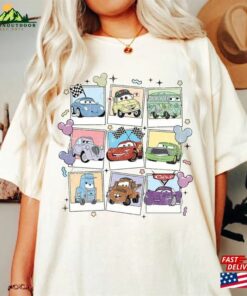 Retro Lightning Mcqueen Shirt Vintage Disney Cars Theme Birthday T-Shirt Classic