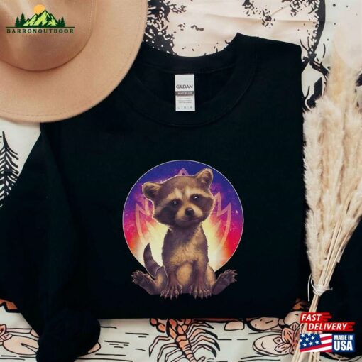 Retro Marvel Guardians Of The Galaxy Volume 3 Baby Rocket Raccoon Shirt T-Shirt Unisex