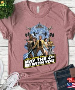 Retro May The Fourth Group Shot Shirt Star Wars Day 2023 T-Shirt Galaxy Sweatshirt Classic