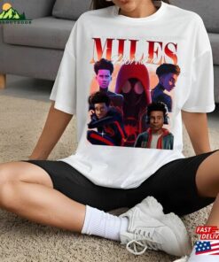Retro Miles Morales Shirts Spiderman Across The Spider Verse Classic T-Shirt