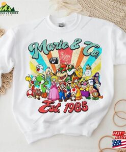 Retro Return To Mario Co Sweatshirt The Super Bros Movie T-Shirt