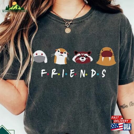 Retro Rocket And Friends Shirt Lylla Floor Teefs T-Shirt Classic