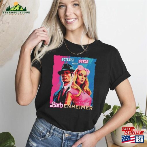 Retro Science Meet Style Barbenheimer 72123 Shirt Barbie Oppenheimer Movie Fan 2023 Sweatshirt Hoodie