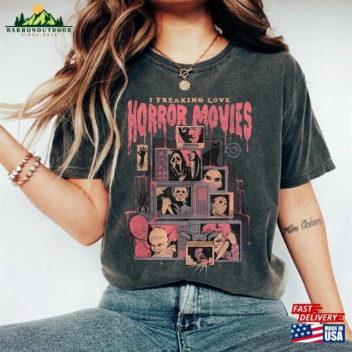 Retro Scream Halloween T-Shirt Shirt Horror Movies Vintage Unisex Classic