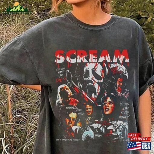 Retro Scream Vintage Halloween Shirt Ghostface Shirts Sweatshirt Hoodie