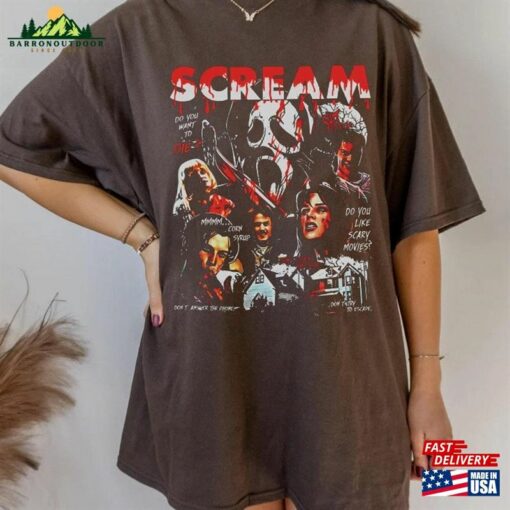 Retro Scream Vintage Halloween Shirt Ghostface Shirts Sweatshirt Hoodie