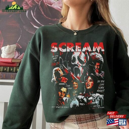 Retro Scream Vintage Halloween Shirt Ghostface Shirts Sweatshirt Hoodie