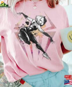 Retro Spider Gwen Glitch Comfort Color Shirt Across The Verse Unisex T Shirt Hoodie 3