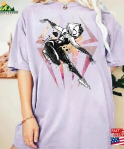 Retro Spider Gwen Glitch Comfort Color Shirt Across The Verse Unisex T-Shirt Sweatshirt Classic Retro Spider Gwen Glitch Comfort Color Shirt Across The Verse Unisex T-Shirt Sweatshirt Classic
