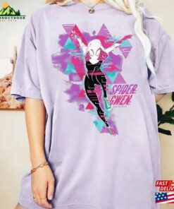 Retro Spider Gwen Glitch Comfort Color Shirt Man 2023 Classic T Shirt 4