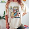 Retro Spider Man Comfort Colors Shirt Vintage Cat Across The Unisex Hoodie