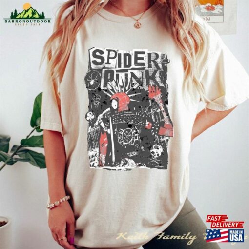 Retro Spider Punk Comfort Colors Shirt Man Across The Classic Hoodie