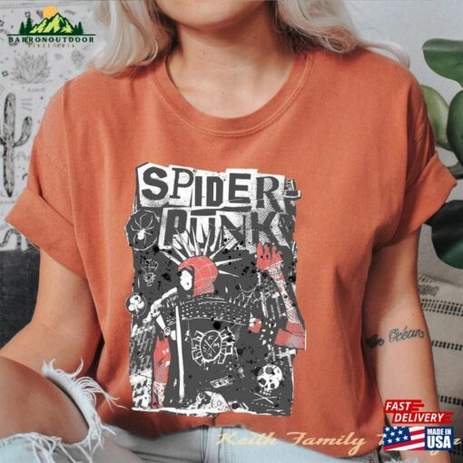 Retro Spider Punk Comfort Colors Shirt Man Across The Classic Hoodie