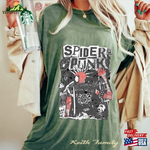 Retro Spider Punk Comfort Colors Shirt Man Across The Classic Hoodie