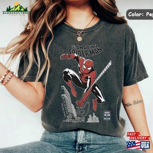 Retro Spider Punk Comfort Colors Shirt Man Across The T-Shirt Unisex