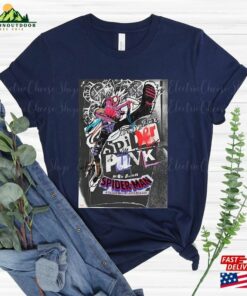Retro Spider Punk Marvel Shirt Man Across The Unisex Hoodie Retro Spider Punk Marvel Shirt Man Across The Unisex Hoodie
