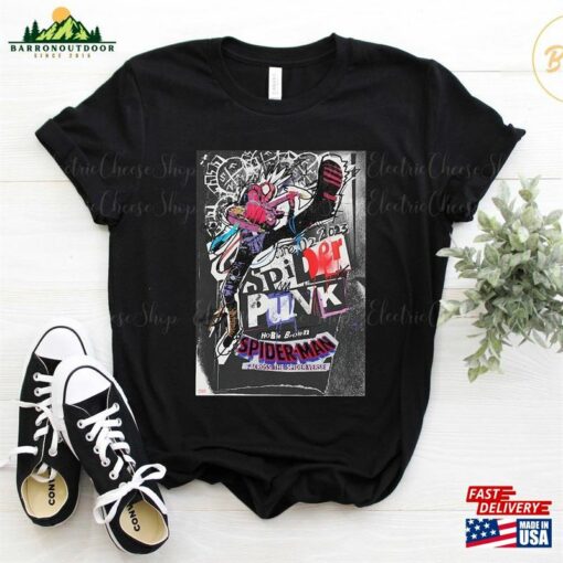 Retro Spider Punk Marvel Shirt Man Across The Unisex Hoodie