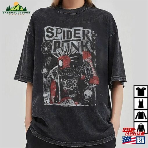 Retro Spider Punk Shirt Man 2023 Hoodie Unisex