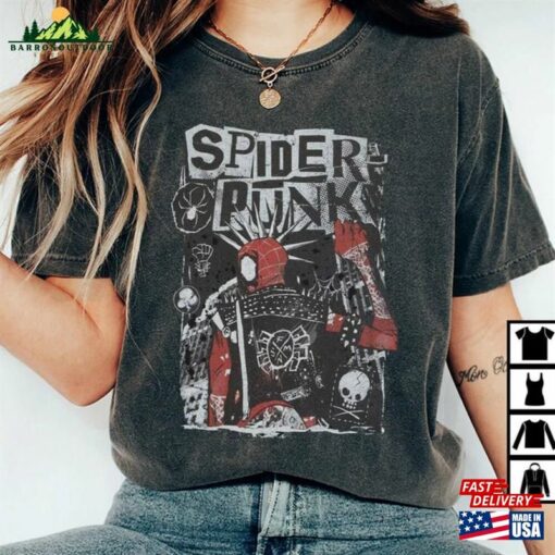 Retro Spider Punk Shirt Man 2023 Hoodie Unisex