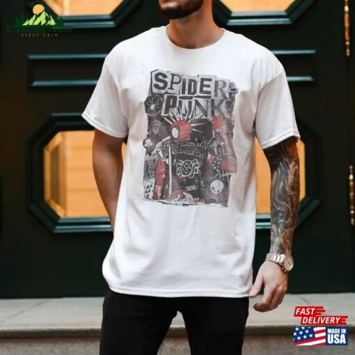 Retro Spider Punk Shirt Man Across The Classic Sweatshirt