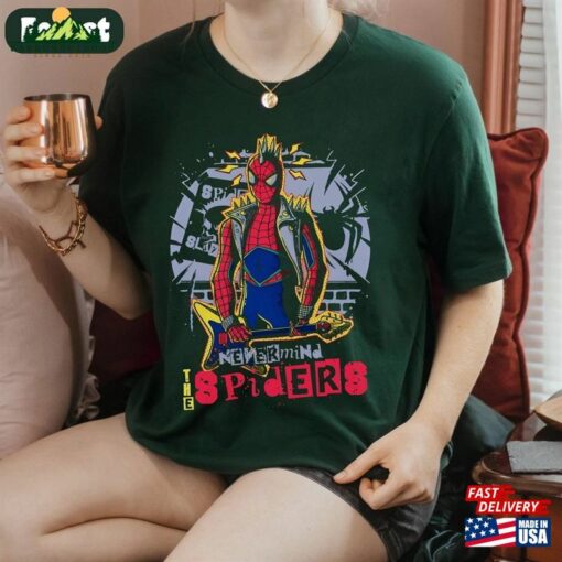 Retro Spider Punk Shirt Man Across The Classic T-Shirt