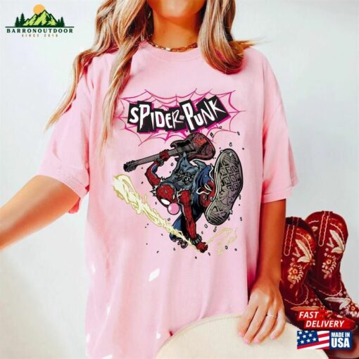 Retro Spider Punk Shirt Man Across The Hoodie Classic