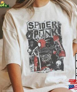 Retro Spider Punk Shirt Man Across The T-Shirt Unisex Retro Spider Punk Shirt Man Across The T-Shirt Unisex