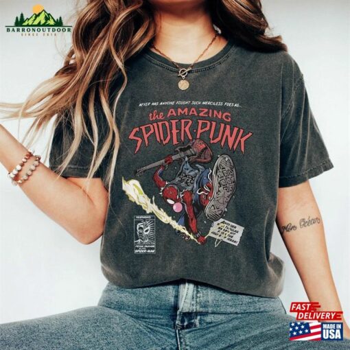 Retro Spider Punk Shirt Man Across The Unisex Sweatshirt