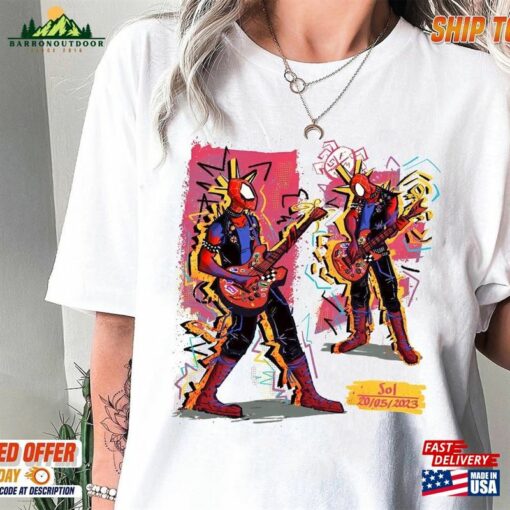 Retro Spider Punk Shirt Man Across The Unisex T-Shirt