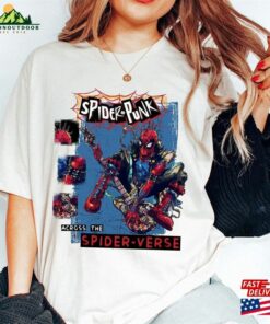Retro Spider Punk Shirt Man Across The Verse Ghost Classic Hoodie Retro Spider Punk Shirt Man Across The Verse Ghost Classic Hoodie