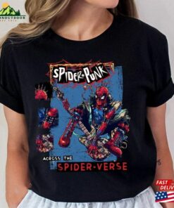 Retro Spider Punk Shirt Man Across The Verse Ghost Classic Hoodie 2 Retro Spider Punk Shirt Man Across The Verse Ghost Classic Hoodie 3