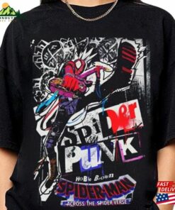 Retro Spider Punk Shirt Man Across The Verse Hoodie T-Shirt Retro Spider Punk Shirt Man Across The Verse Hoodie T-Shirt