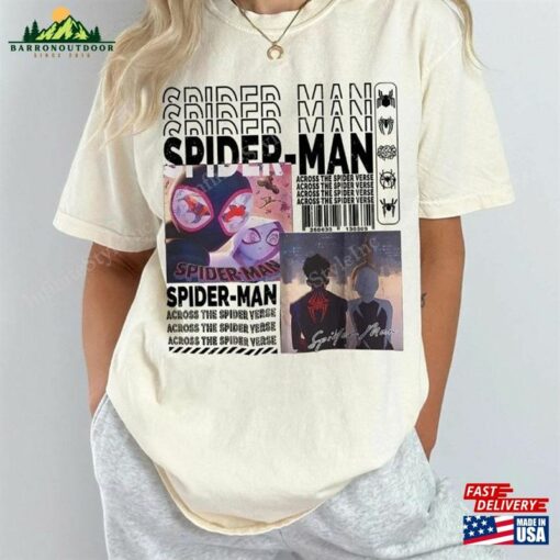 Retro Spider Punk Shirt Miles Morales Across The Spiderverse 2023 Sweatshirt Hoodie