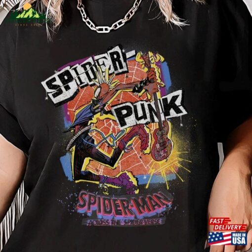 Retro Spider Punk Shirt Multiverse Sweatshirt T-Shirt