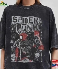 Retro Spider Punk Shirt Spiderman Across The Verse T-Shirt Sweatshirt Retro Spider Punk Shirt Spiderman Across The Verse T-Shirt Sweatshirt
