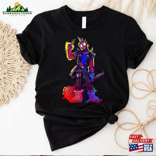 Retro Spider Punk Shirt Spiderman Merch Spiderverse T-Shirt Hoodie